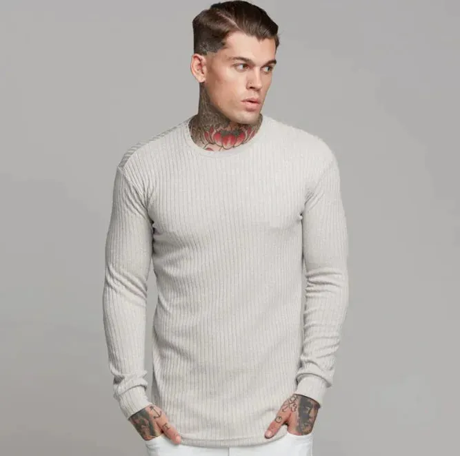 Men's Slim Knit Sports Fitness Sweater