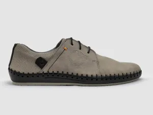 Men's Stitched Leather Shoes - Grey