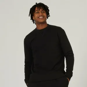 Men's sweatshirt - Essentials Crew 500 black DOMYOS, black