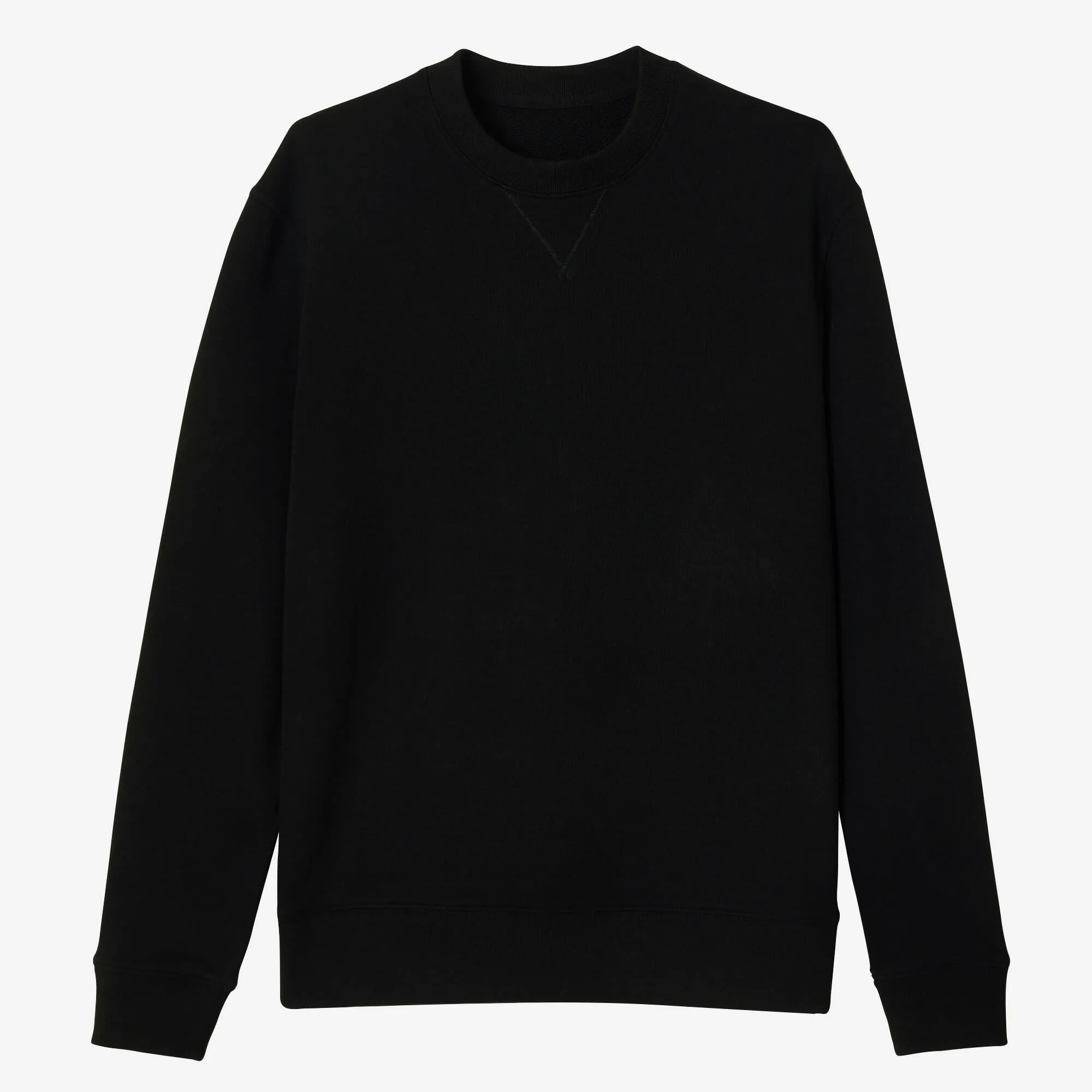 Men's sweatshirt - Essentials Crew 500 black DOMYOS, black