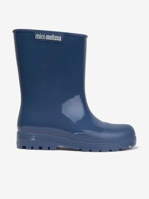 Mini Melissa Girls Welly Boots in Navy