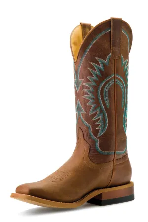 Miss Macie Bean Womens Pecan Leather Fashion Boots