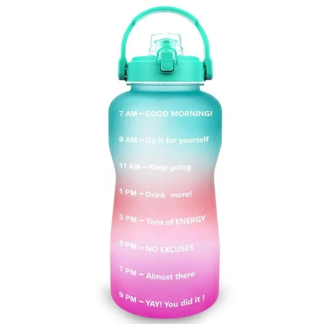 Motivational Gym Fitness Water Bottle - BPA Free