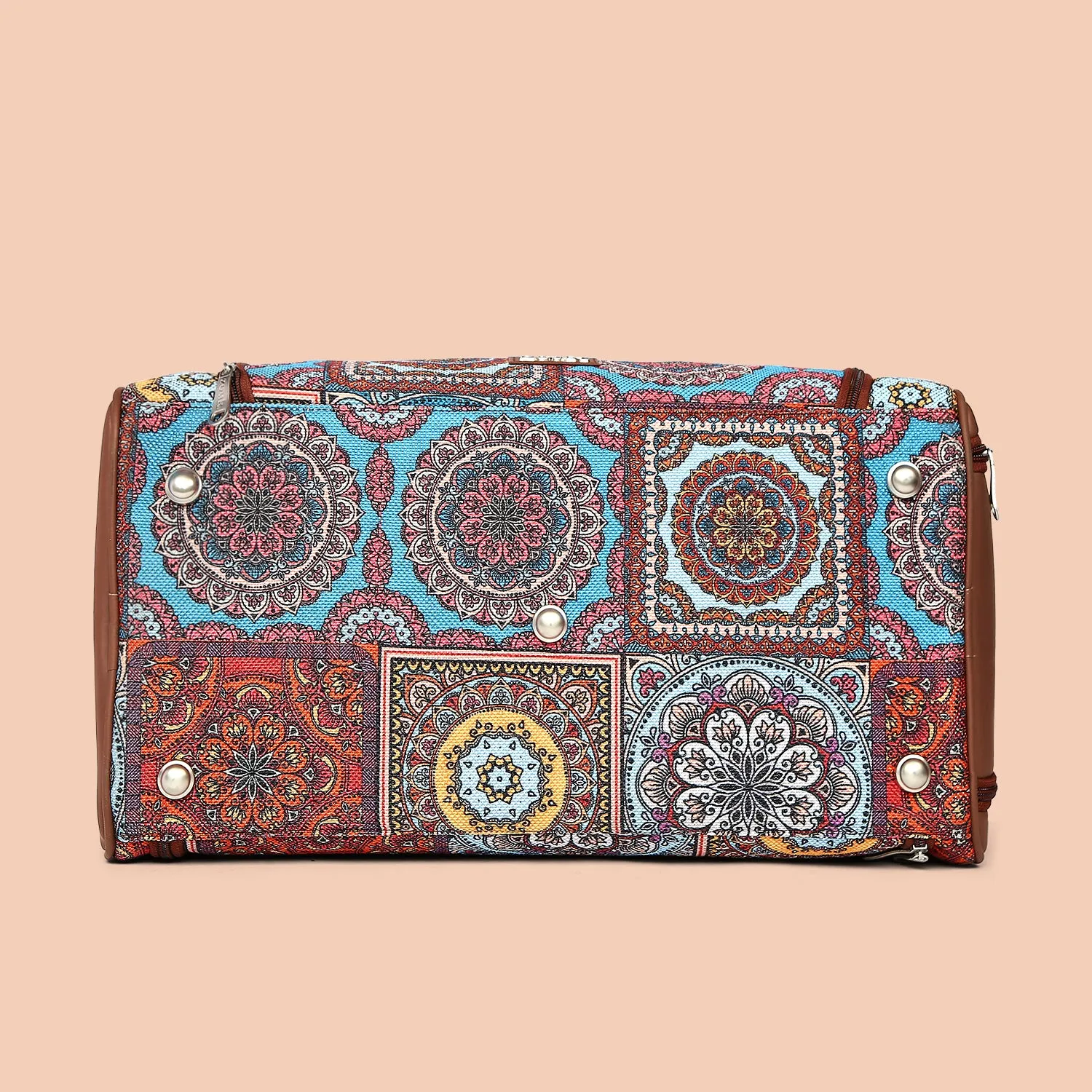 Multicolor Mandala Print Weekender Duffel Bag