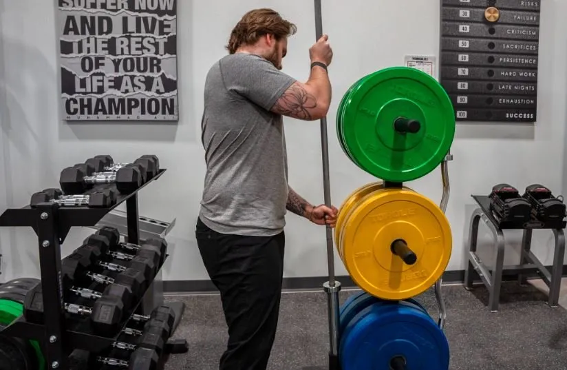 Olympic Plate Tree   Barbell Storage (Torque Fitness)