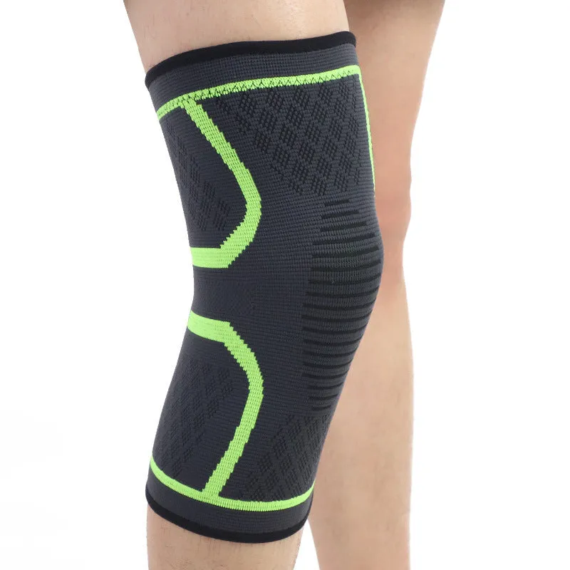 One Piece Elastic Knee Pad Knee Patella Protector Brace Cycling Basketball Running Compression Knee Sleeve Sports Kneepads