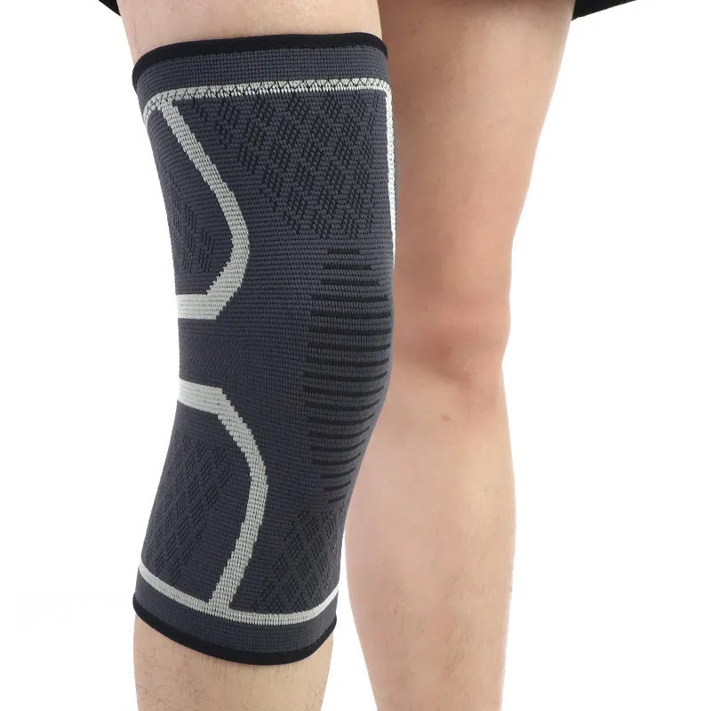 One Piece Elastic Knee Pad Knee Patella Protector Brace Cycling Basketball Running Compression Knee Sleeve Sports Kneepads