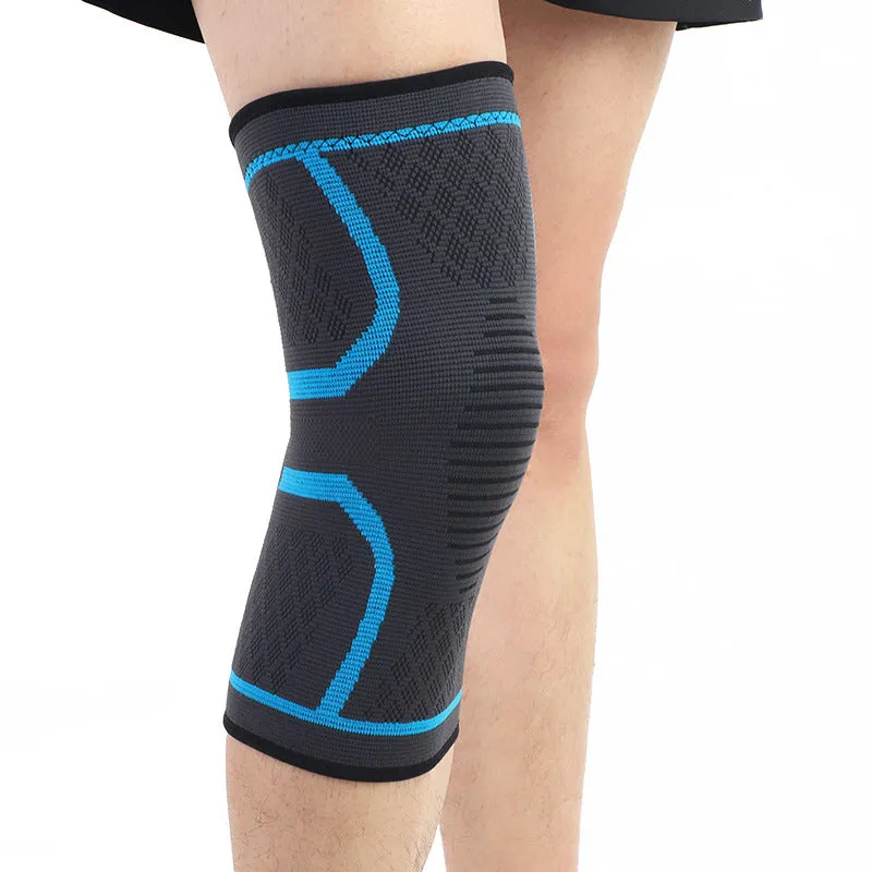 One Piece Elastic Knee Pad Knee Patella Protector Brace Cycling Basketball Running Compression Knee Sleeve Sports Kneepads