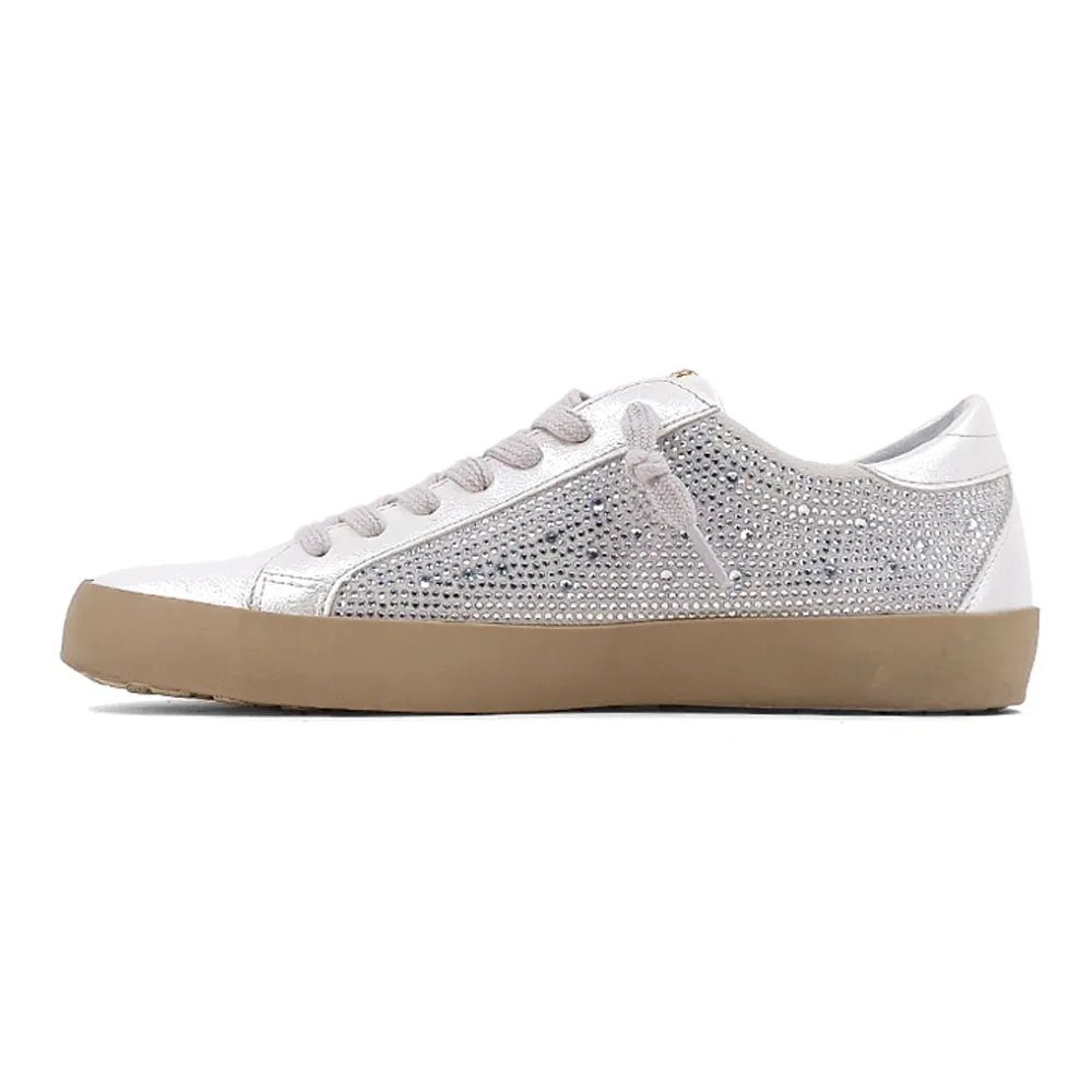 Paula Rhinestone Lace Up Sneakers