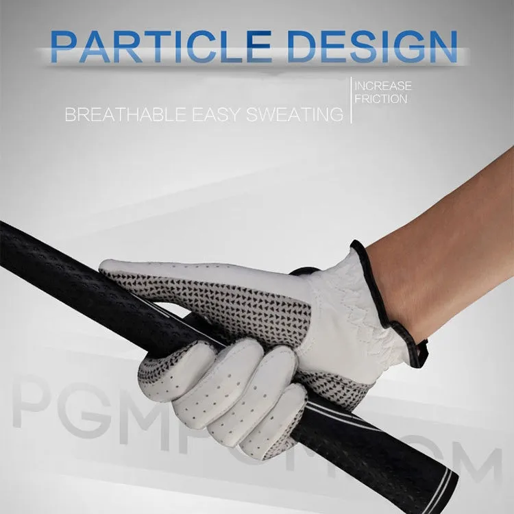 PGM Right Hand Sheepskin Anti-slip Particle Golf Men Gloves, Size: 23#