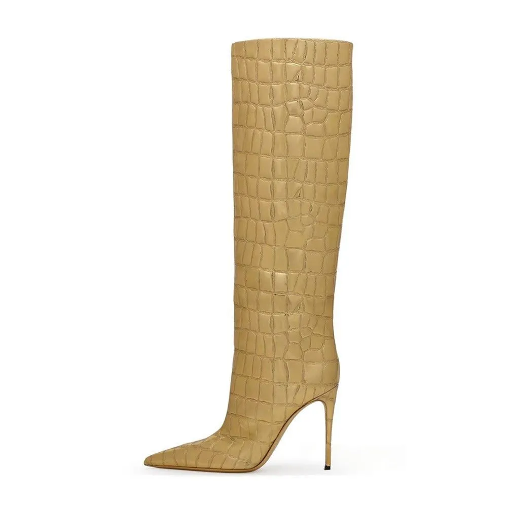 Pre Order:  Classic Minimalist Style Stiletto Boots