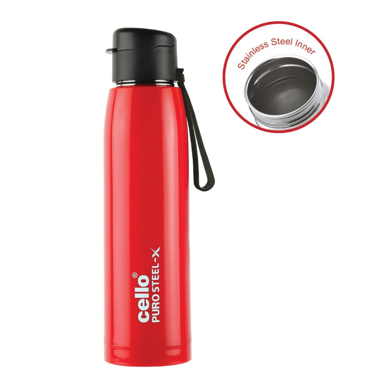 Puro Steel-X Cooper 600 Water Bottle, 630ml