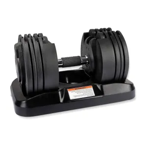 Reach Octane II Adjustable Iron Smart Dumbbells (2.5 Kg To 20 Kg) For Strength Training | Home Gym Equipment | Easy Multi-Weight Adjustment With Twist Lock | Durable Anti Skid Handle | For Men & Women