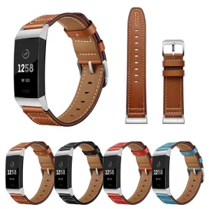 Replacement Leather Watch Straps Compatible with the Fitbit Charge 3