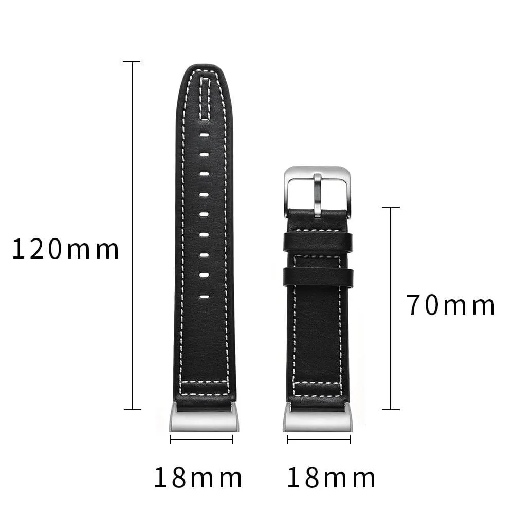 Replacement Leather Watch Straps Compatible with the Fitbit Charge 3