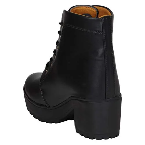 RINDAS Women's | Ladies | Females | Girls Comfortable, Fashionable, Synthetic Leather, Boots College Casual Boots