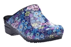 Sanita San Flex comfort clogs - Isalena Blue Hearts