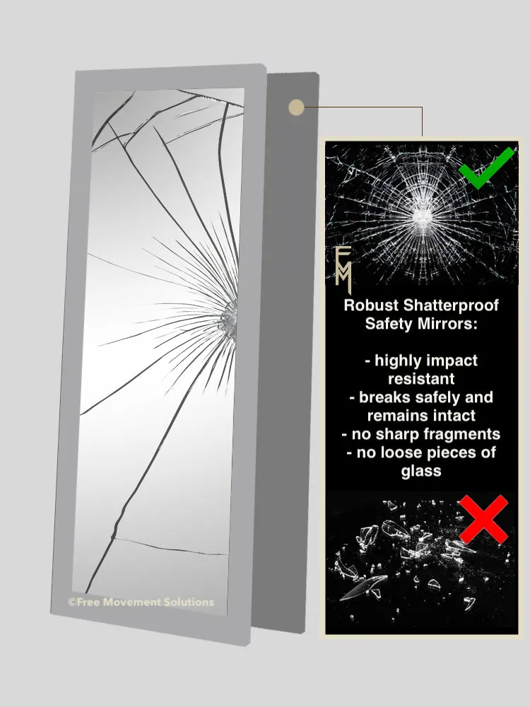 Shatterproof Frameless Hung On Wall Mirror