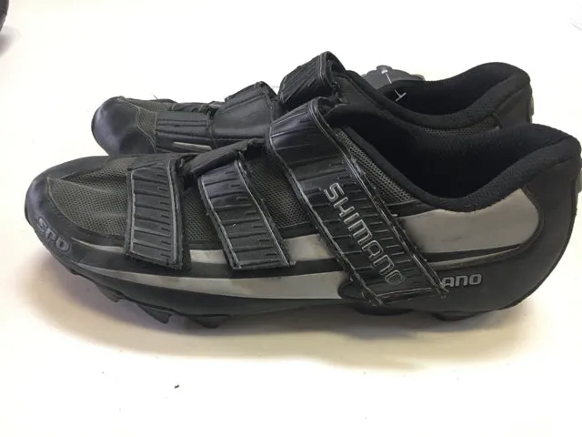 Shimano SH-M121G Black/Silver Mens 10.5 Used Biking Shoes