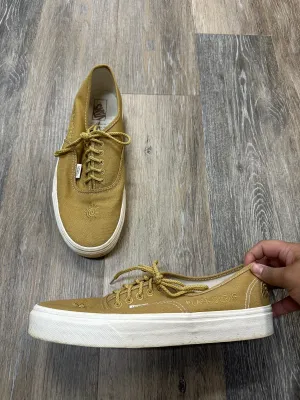 Shoes Athletic By Vans In Yellow, Size: 10