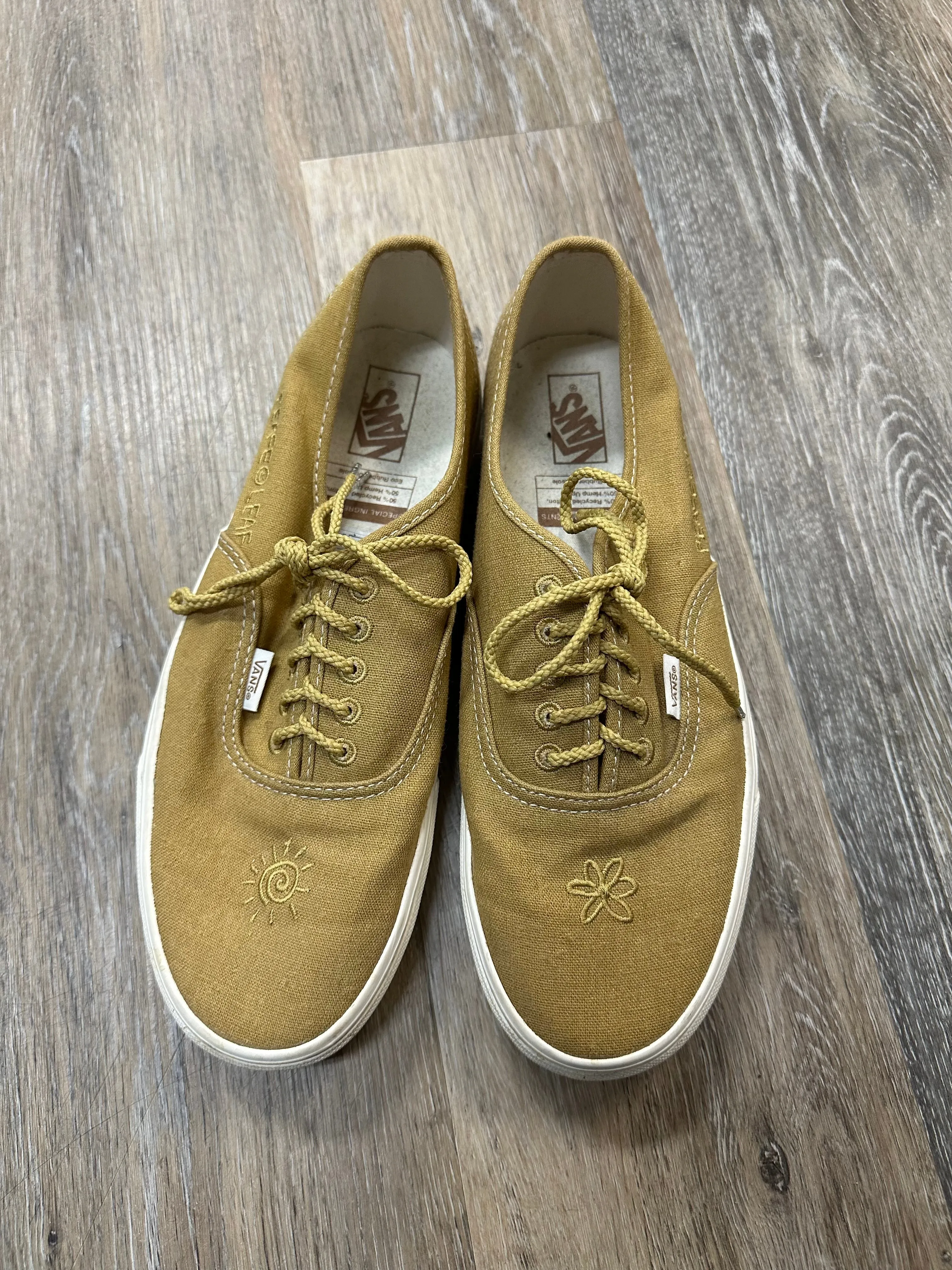 Shoes Athletic By Vans In Yellow, Size: 10