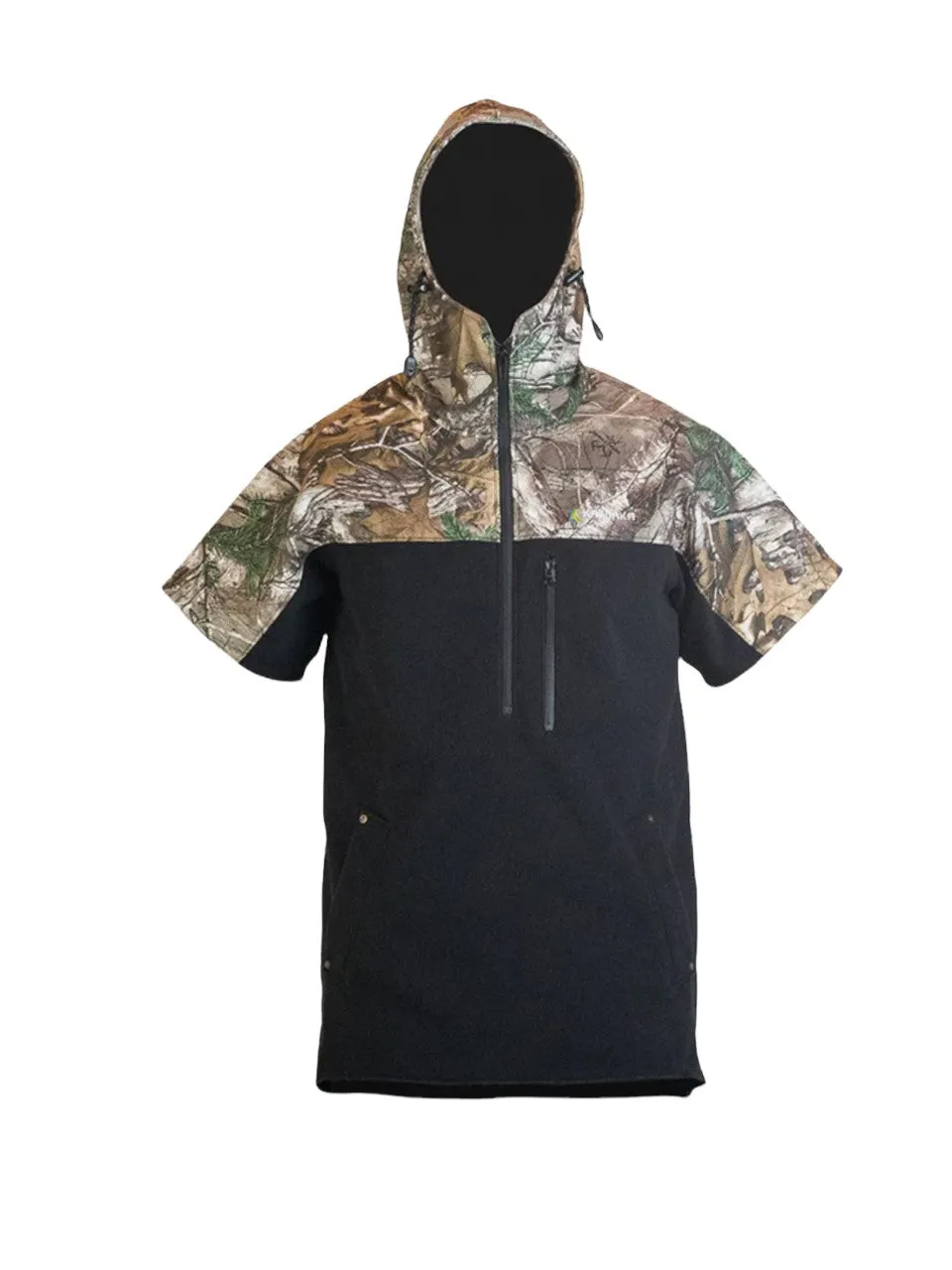 Short Sleeve Camo Half Zip