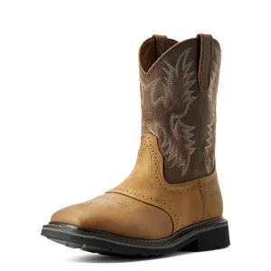 Sierra Soft-Toe Wide Square Toe Boot Aged Bark