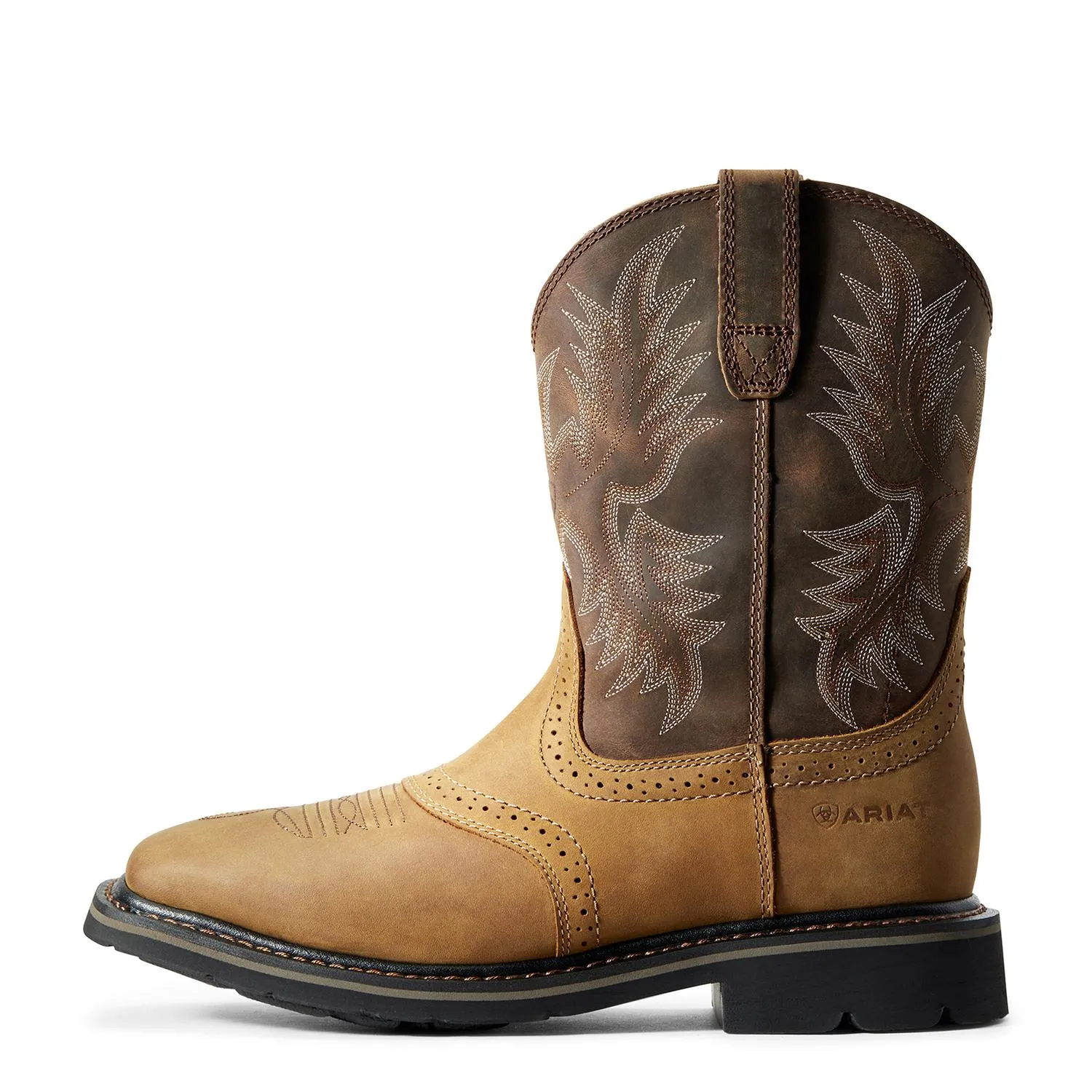 Sierra Soft-Toe Wide Square Toe Boot Aged Bark