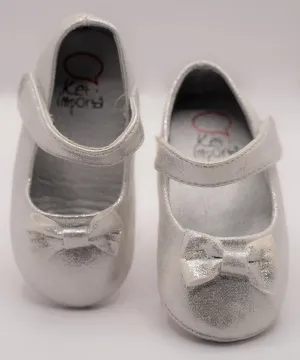 Silver Coloured Party wear Sandals for Infants