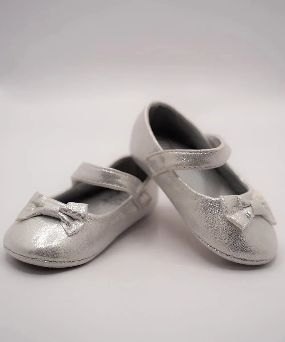 Silver Coloured Party wear Sandals for Infants