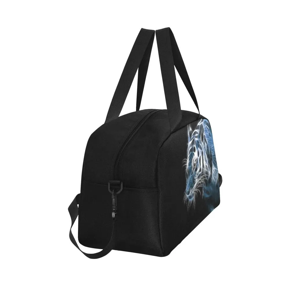 Silver Tiger Tote Travel Bag