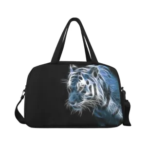 Silver Tiger Tote Travel Bag