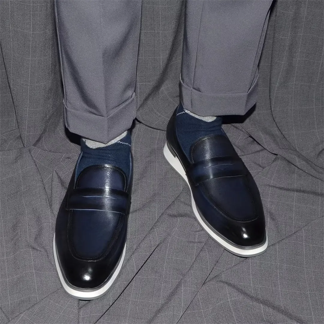 Sleek Minimalist Leather Dress Shoes