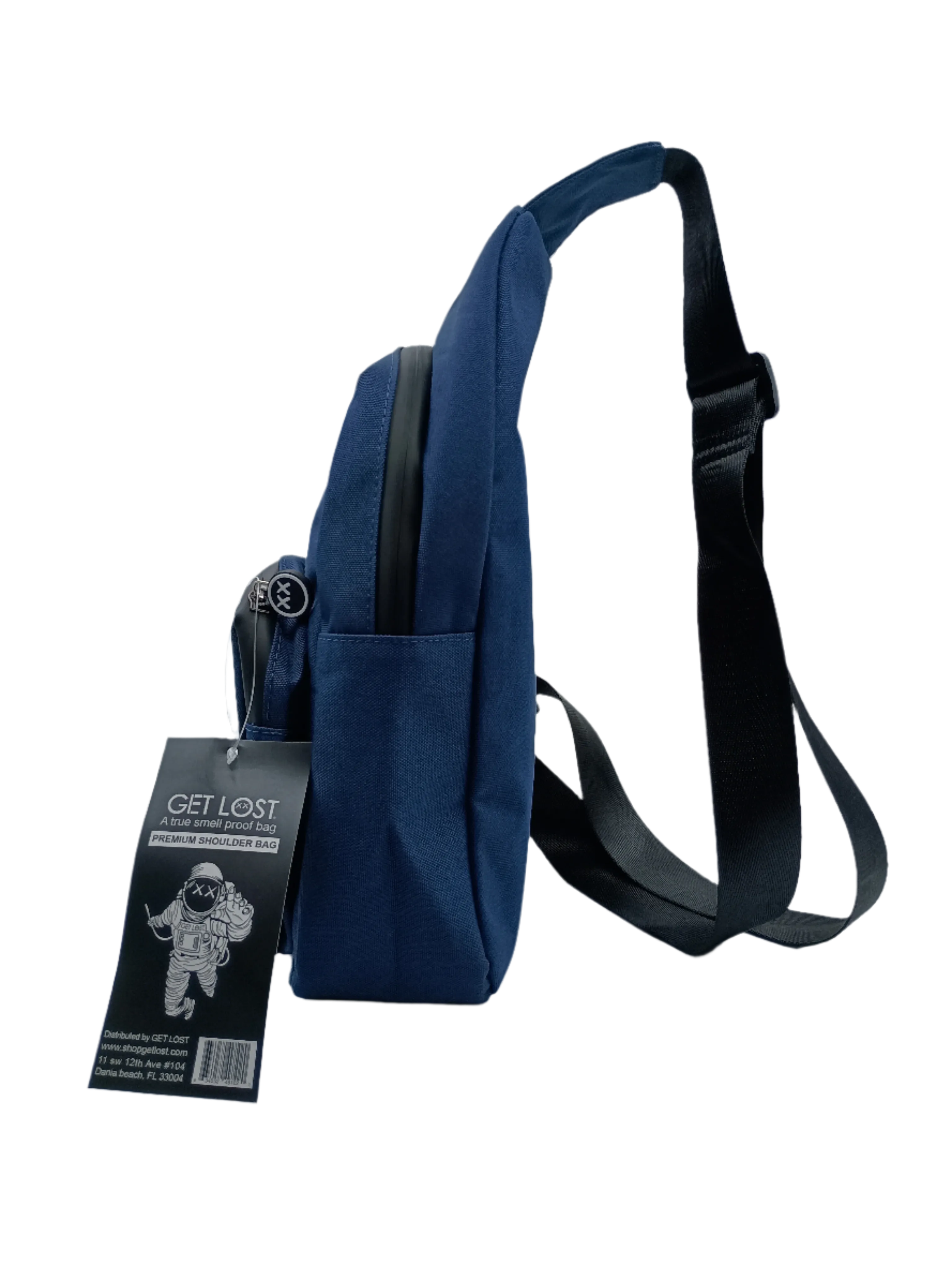 Smell-Proof Premium Shoulder Bag by GET LOST - Blue