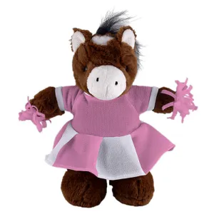 Soft Plush Stuffed Horse with Cheerleader Outfit