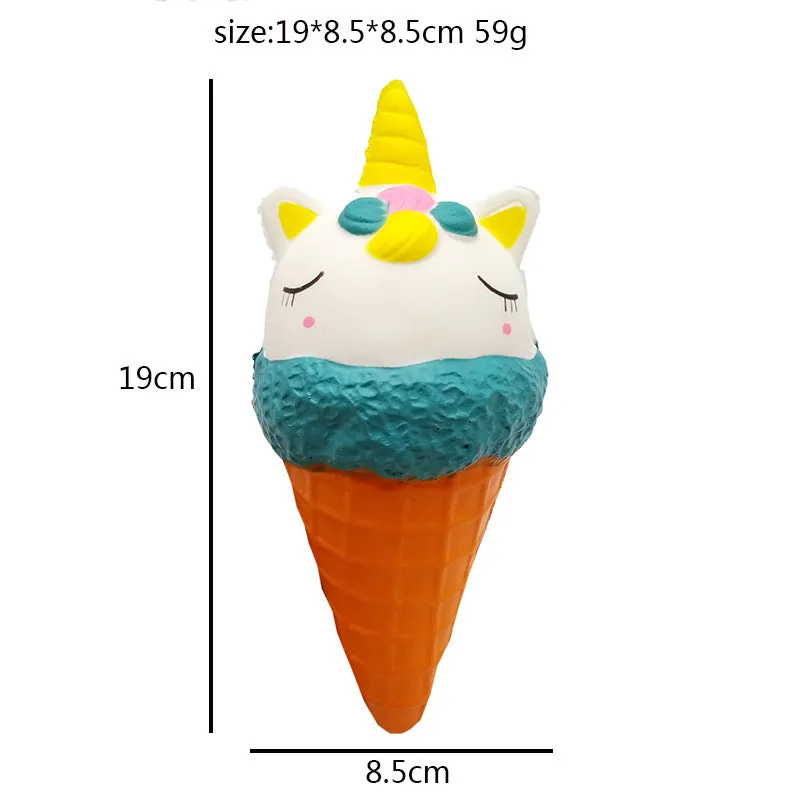 Squishy Slow Rebound Unicorn Ice Cream Pu Simulation Unicorn Squeezing Toy