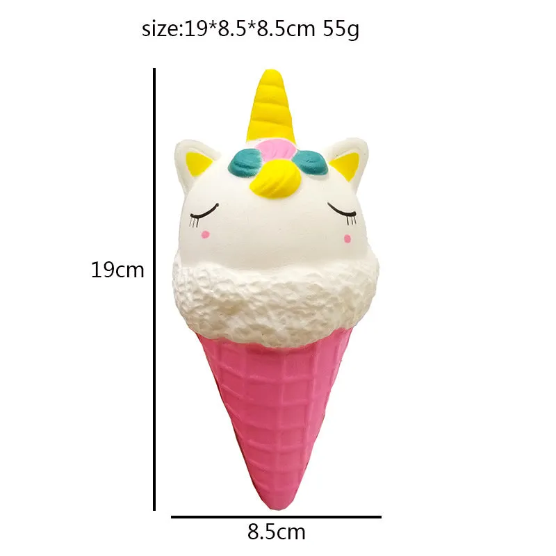 Squishy Slow Rebound Unicorn Ice Cream Pu Simulation Unicorn Squeezing Toy