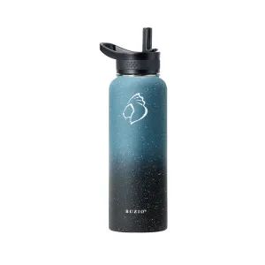 Stainless Steel Water Bottle with 3 Lid | Starry Indigo | 40oz