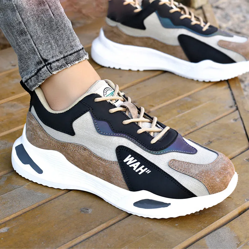 Steel Toe Shoes for Men Women Waterproof Work Shoes Safety Sneakers Comfortable Lightweight Puncture Proof Slip on Indestructible Work Shoe