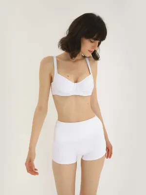 Structured Underwired Bra Top and Boyleg Swimsuit