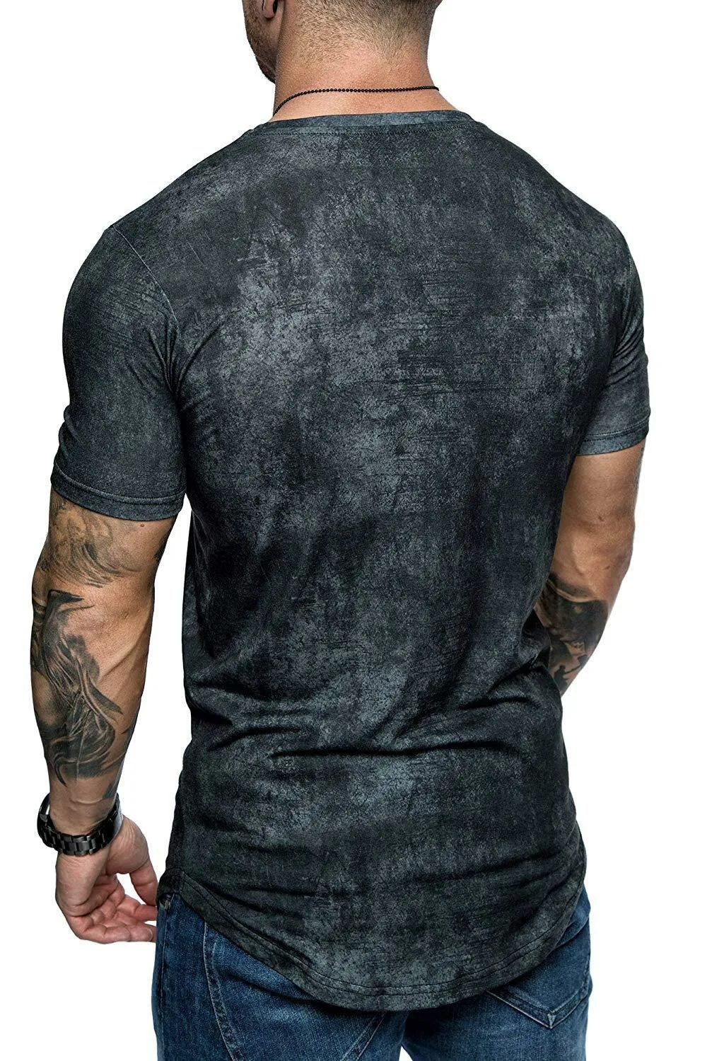 Summer Casual Short Sleeve T-shirt for men Breathable Quick-Dry Fitness Casual Shirts