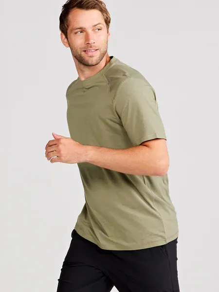 tasc Performance Men's Carrollton Fitness T-Shirt in Cactus