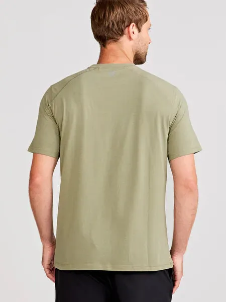 tasc Performance Men's Carrollton Fitness T-Shirt in Cactus