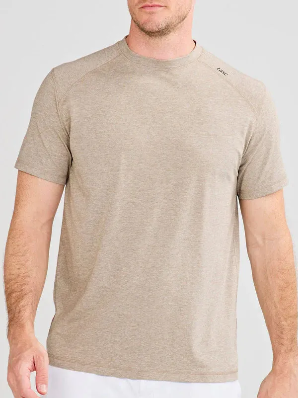 tasc Performance Men's Carrollton Fitness T-Shirt in Gray Oak Heather