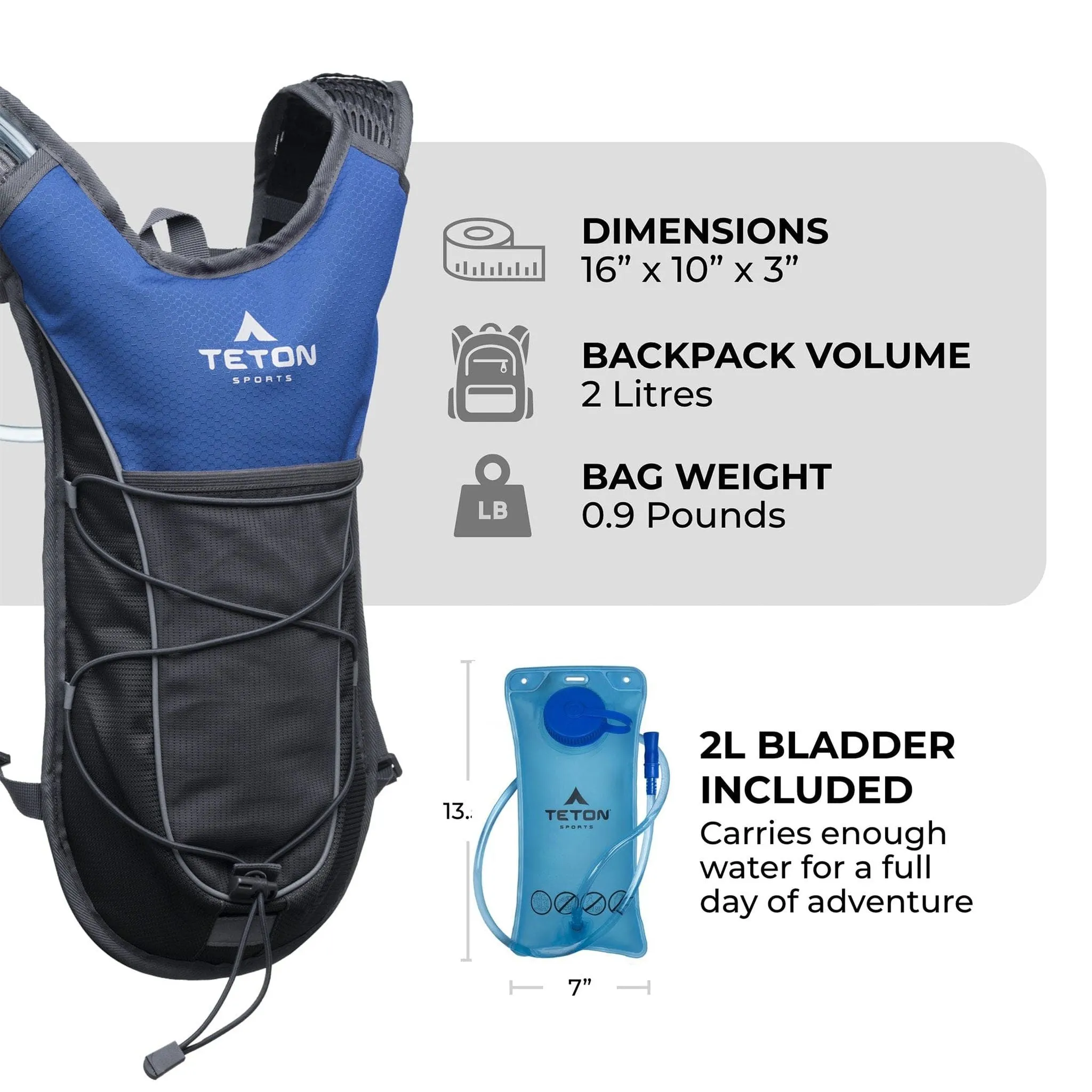 Teton Sports TrailRunner 2l Hydration Pack in Arcadia