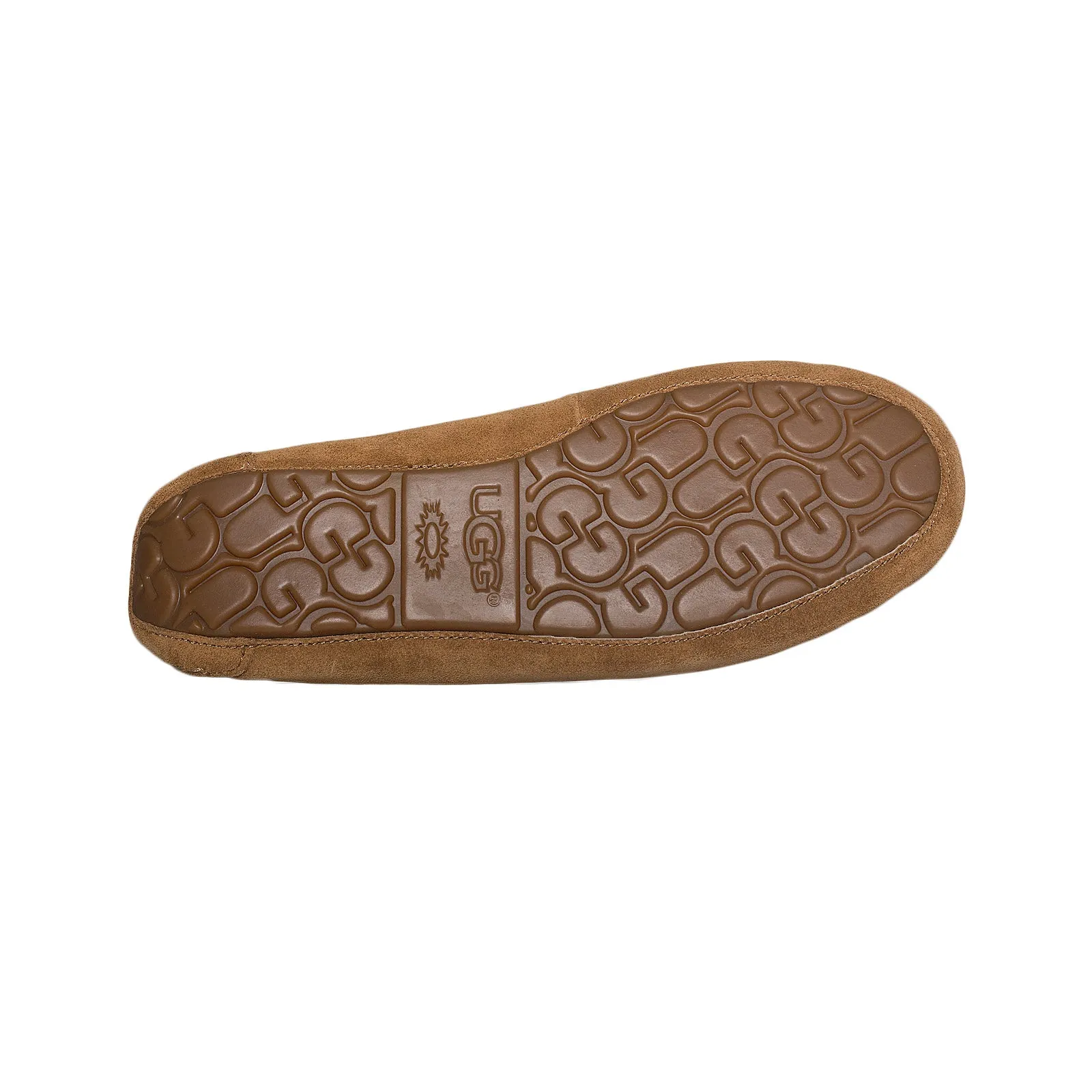 UGG Dakota Leather Bow Chestnut Slippers - Women's