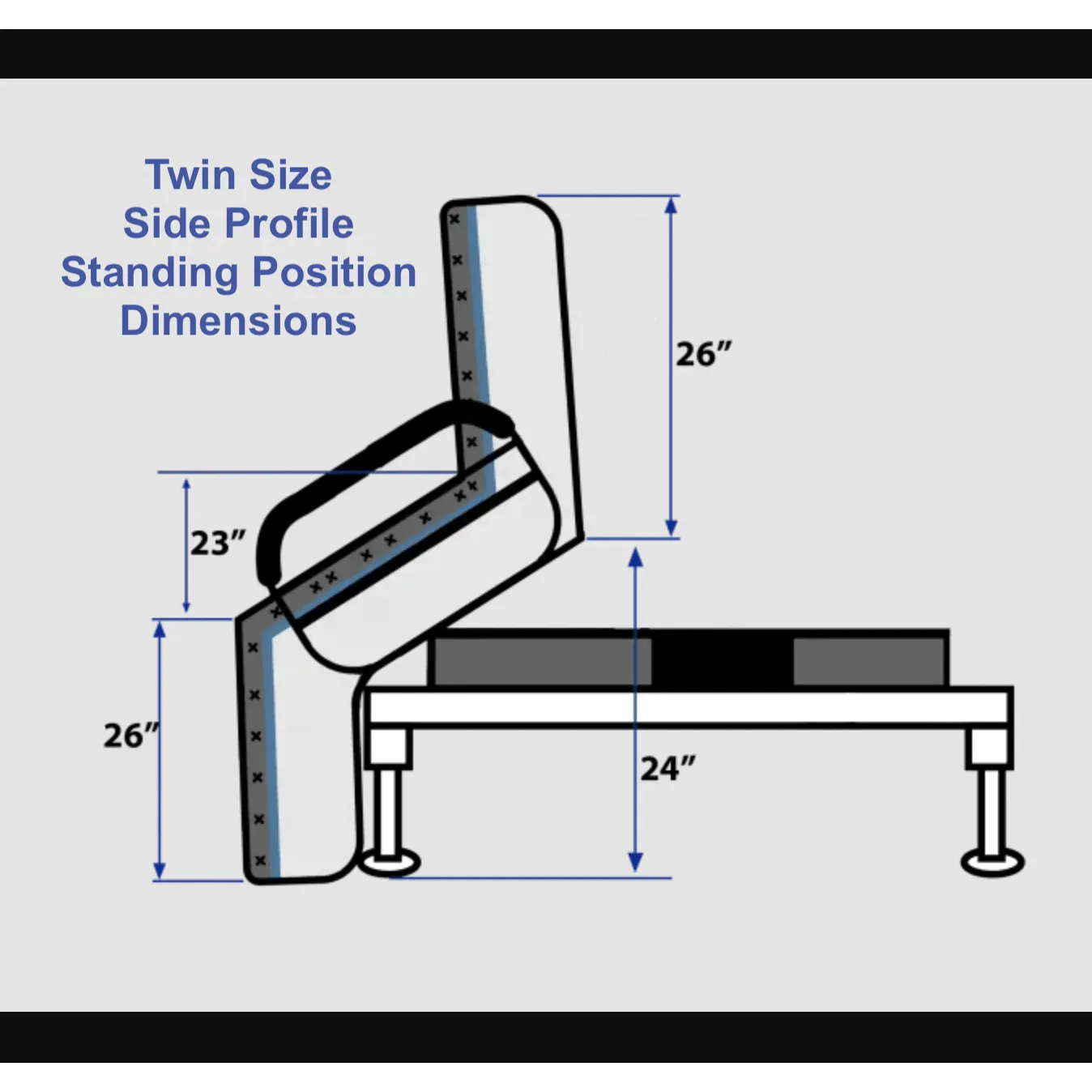 UPbed Standard Sleep To Stand Adjustable Bed by Journey Health