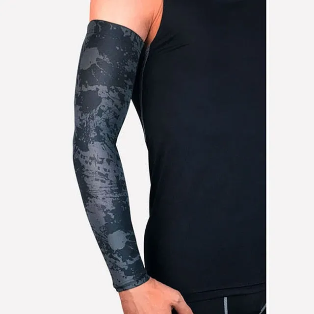 UV Protection Running Arm Sleeves Fitness Armguards Sports Cycling