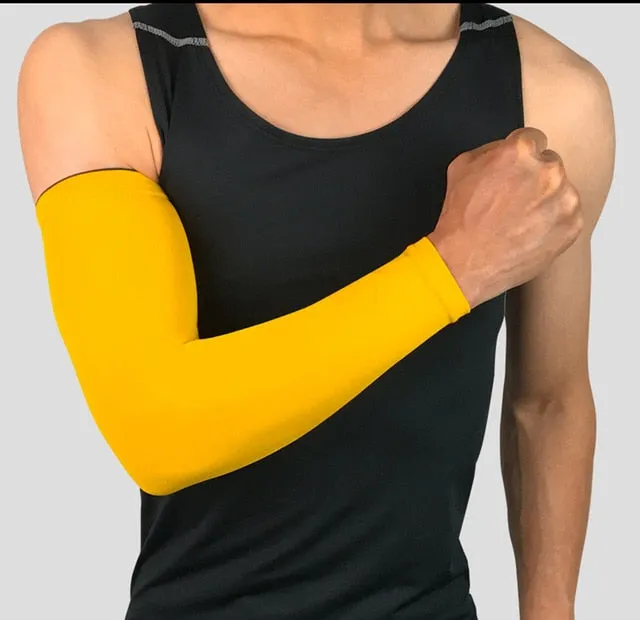 UV Protection Running Arm Sleeves Fitness Armguards Sports Cycling