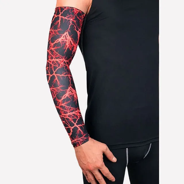 UV Protection Running Arm Sleeves Fitness Armguards Sports Cycling